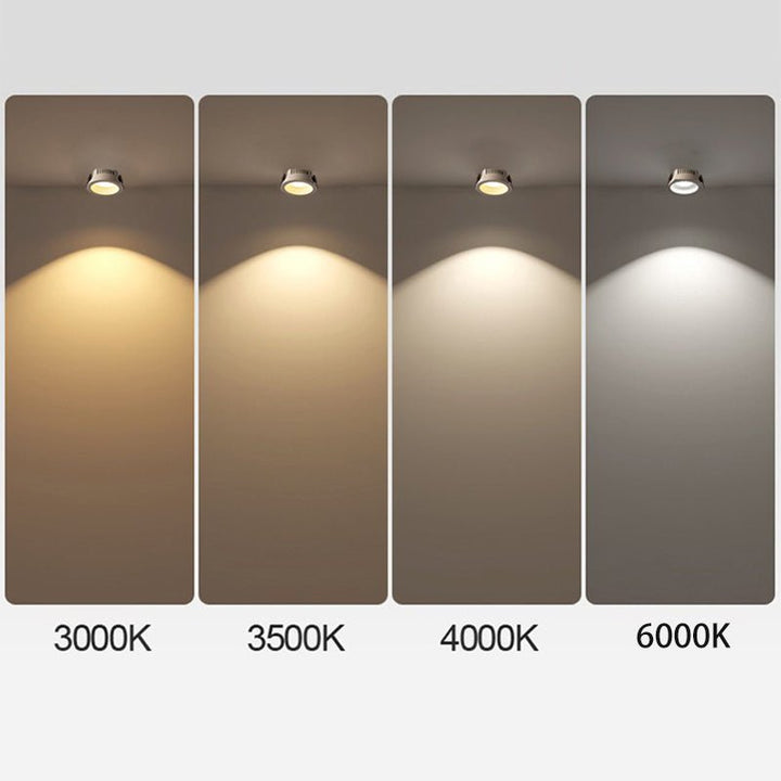 Lisslune | Origo Minimalistic LED Ceiling Light - Adjustable Round Recessed Lamp