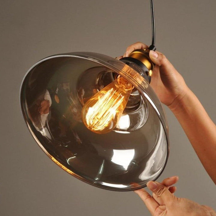 Lisslune | GlassHaven – Elegant Industrial Pendant Lamp