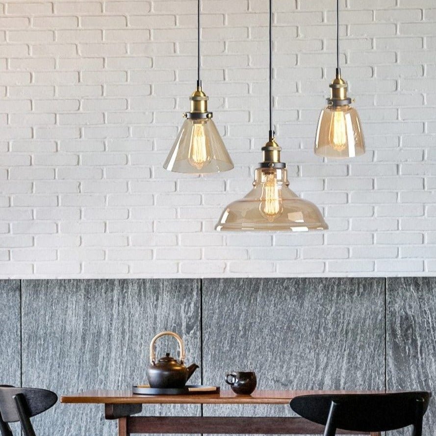 Lisslune | GlassHaven – Elegant Industrial Pendant Lamp