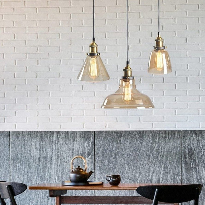 Lisslune | GlassHaven – Elegant Industrial Pendant Lamp