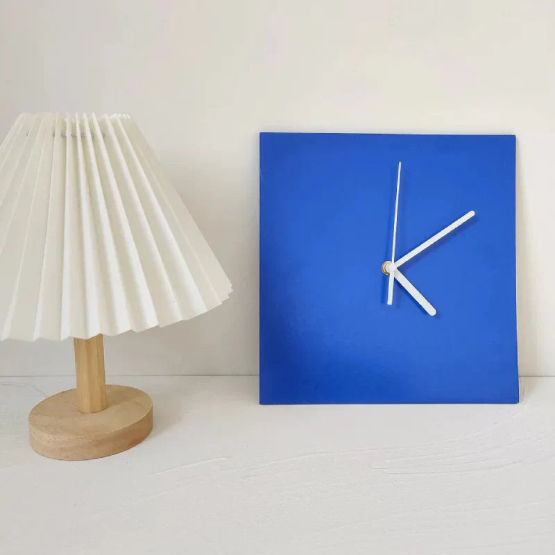 Lisslune | Small Blue Geometric Wall Clock