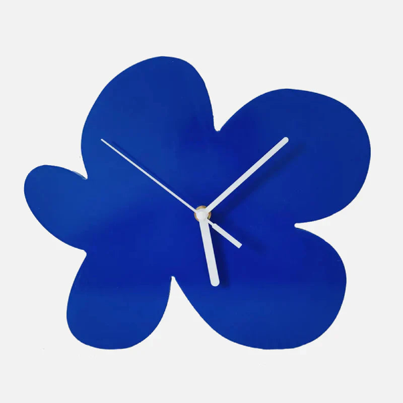 Lisslune | Small Blue Geometric Wall Clock