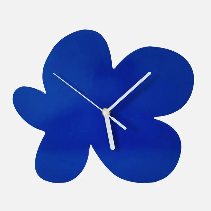 Lisslune | Small Blue Geometric Wall Clock