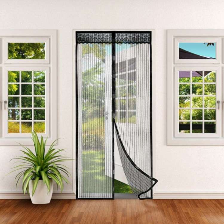 Lisslune | InsectGuard Magnetic Mesh Door | Heavy-Duty, Tear-Resistant & Hands-Free Access for Summer Airflow