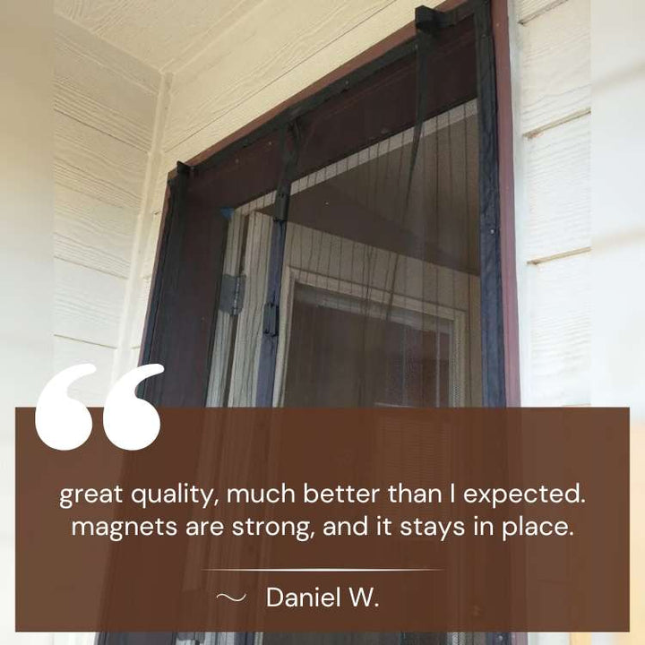Lisslune | InsectGuard Magnetic Mesh Door | Heavy-Duty, Tear-Resistant & Hands-Free Access for Summer Airflow