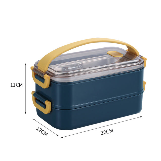Lisslune | Insulated Bento Lunch Box | Superior Temperature Retention & Multi-Compartment Design for Office, School & On-the-Go Meals