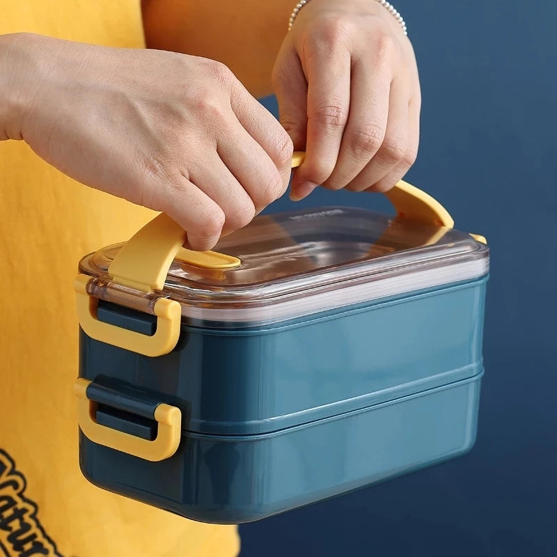 Lisslune | Insulated Bento Lunch Box | Superior Temperature Retention & Multi-Compartment Design for Office, School & On-the-Go Meals