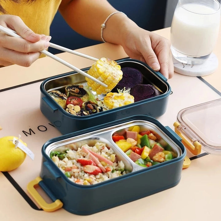 Lisslune | Insulated Bento Lunch Box | Superior Temperature Retention & Multi-Compartment Design for Office, School & On-the-Go Meals