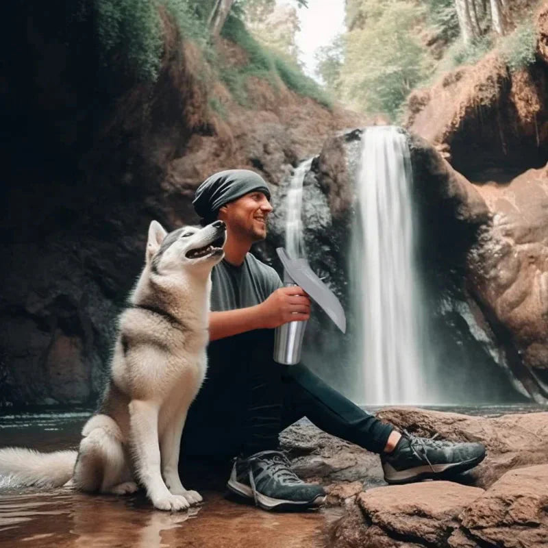 Lisslune | Insulated Dog Water Bottle | Stainless Steel, Leak-Proof & Perfect for Travel and Outdoor Adventures
