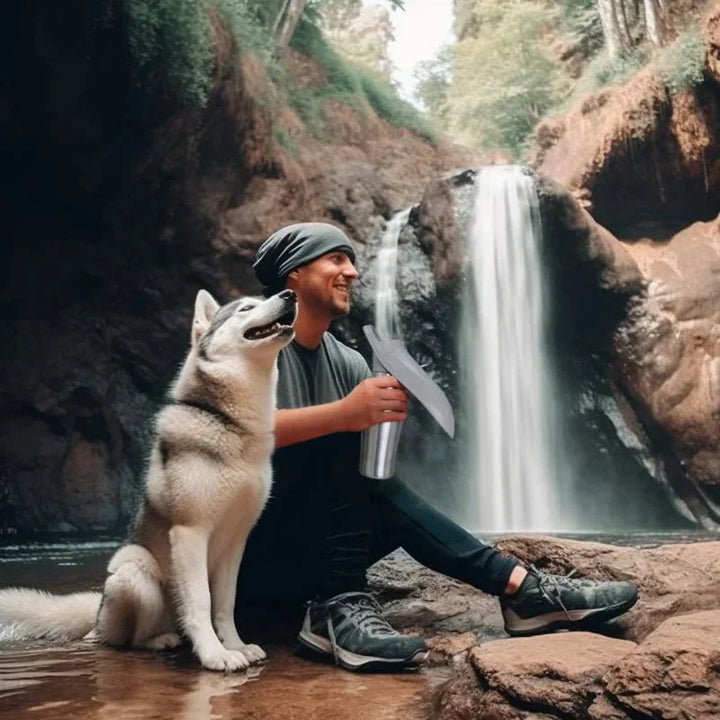 Lisslune | Insulated Dog Water Bottle | Stainless Steel, Leak-Proof & Perfect for Travel and Outdoor Adventures