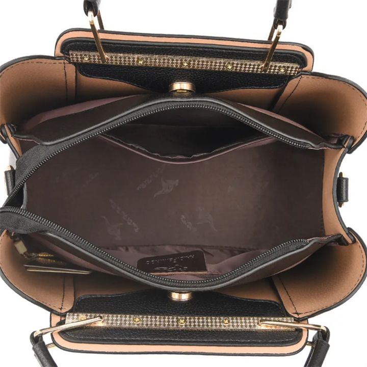 Lisslune | Vivian Luxury Shoulder Bag – Elegant PU Leather Handbag with Crossbody Strap