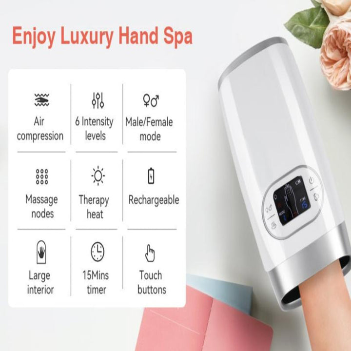 Lisslune | Electric Hand Massager with Compression – Relief for Arthritis & Hand Pain