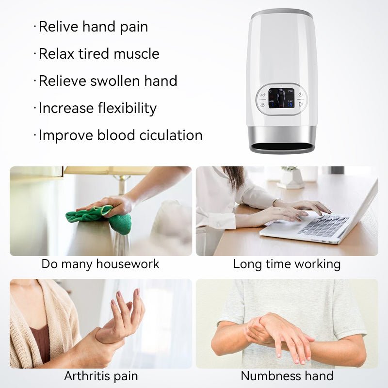Lisslune | Electric Hand Massager with Compression – Relief for Arthritis & Hand Pain