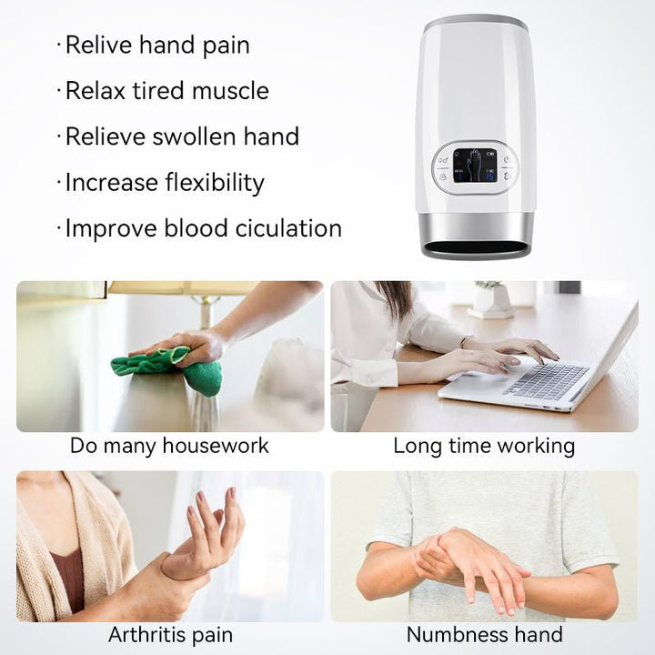 Lisslune | Electric Hand Massager with Compression – Relief for Arthritis & Hand Pain