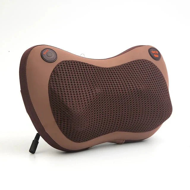 Lisslune | Heated Neck & Back Massager Pillow | Muscle Relaxation & Pain Relief