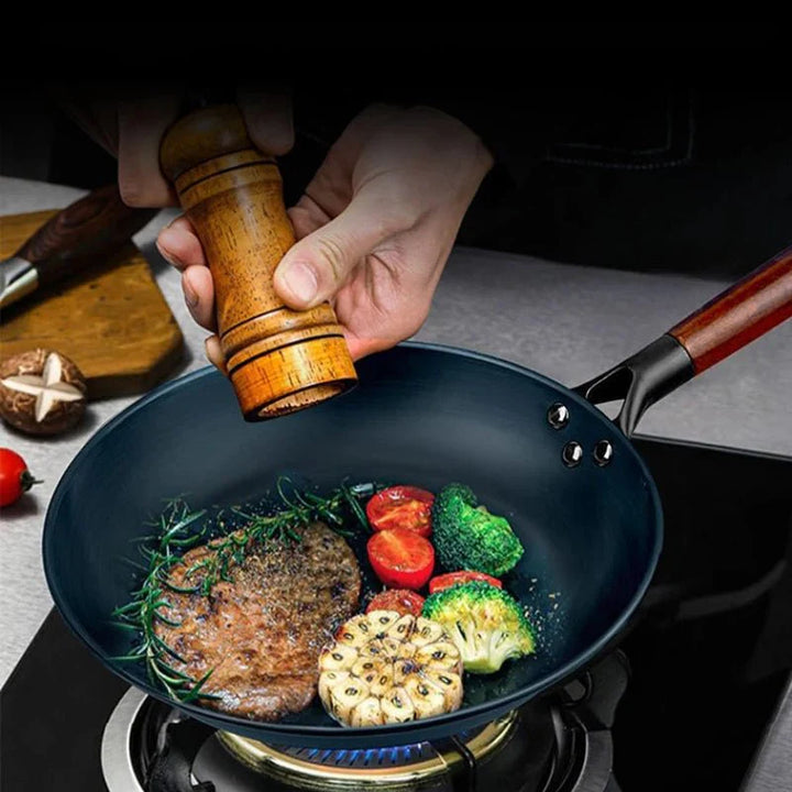 Lisslune | ForgeVerra Premium Cast Iron Skillet | Non-stick cast iron frying pan for healthy, even cooking