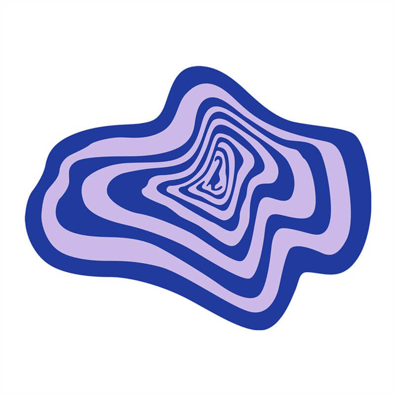 Rynx | Hypno Blob Accent Rug