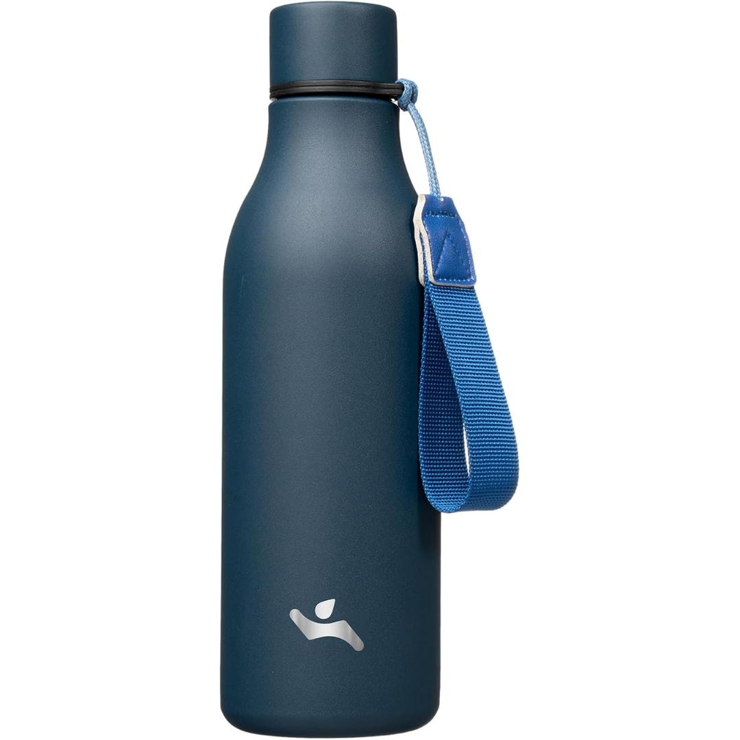 Lisslune | Isolated stainless steel water bottle with strap