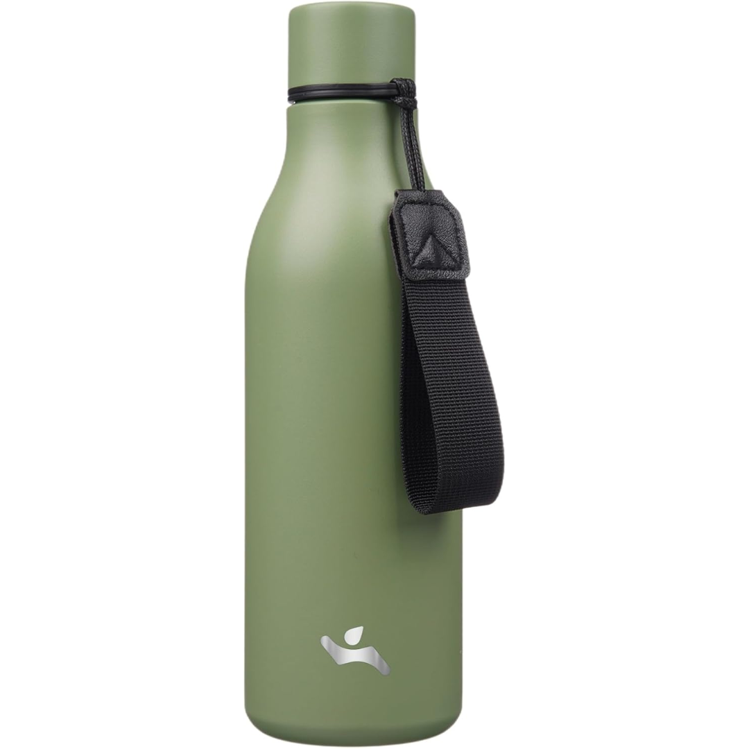Lisslune | Isolated stainless steel water bottle with strap
