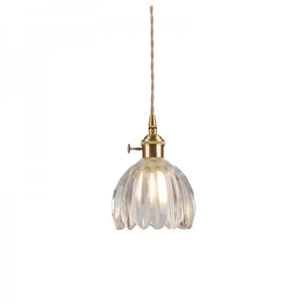 Lisslune | Glass Flower Pendant Light – Japanese Style