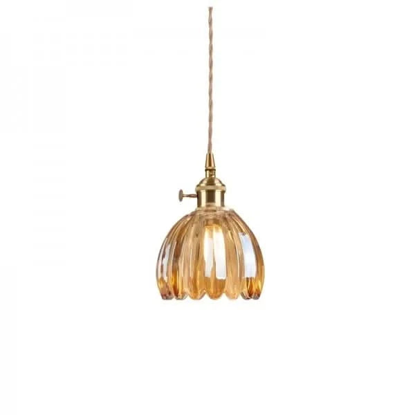 Lisslune | Glass Flower Pendant Light – Japanese Style