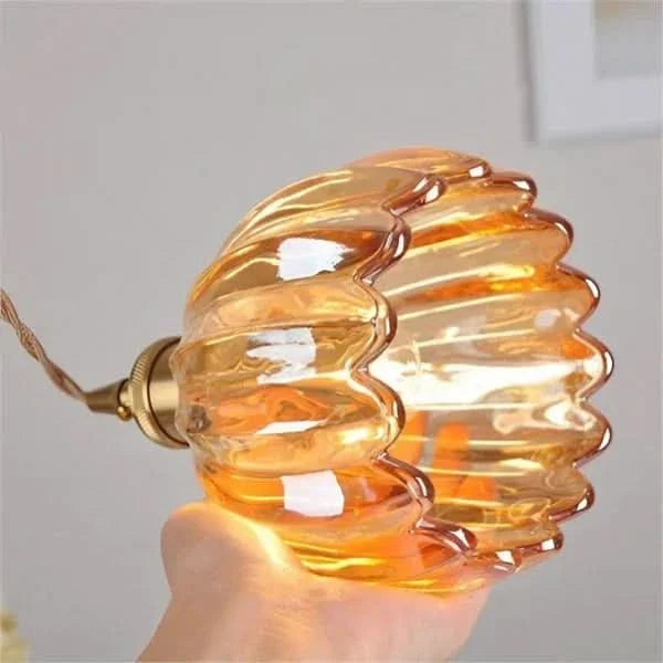 Lisslune | Glass Flower Pendant Light – Japanese Style