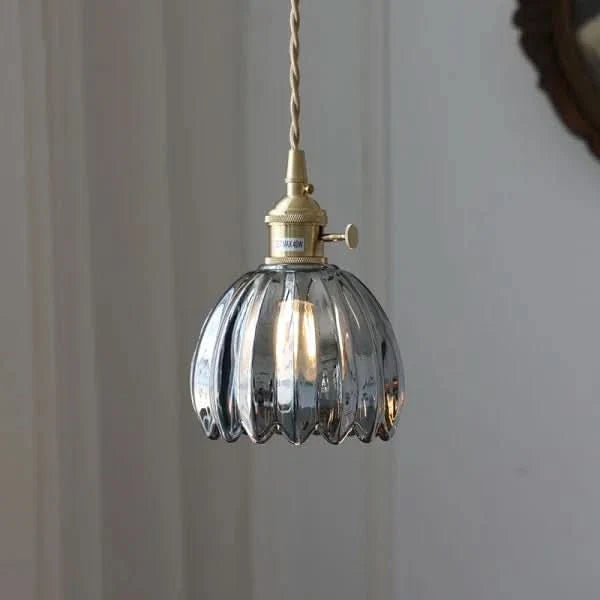 Lisslune | Glass Flower Pendant Light – Japanese Style
