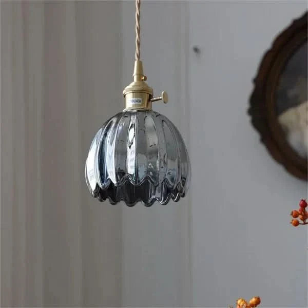 Lisslune | Glass Flower Pendant Light – Japanese Style