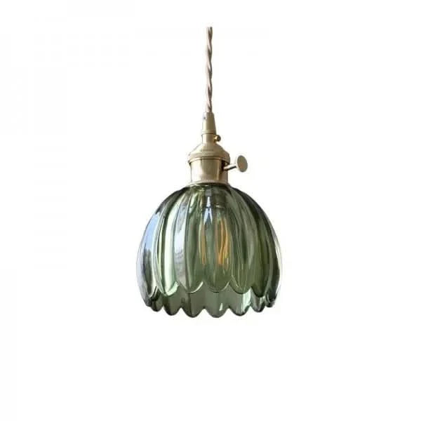 Lisslune | Glass Flower Pendant Light – Japanese Style
