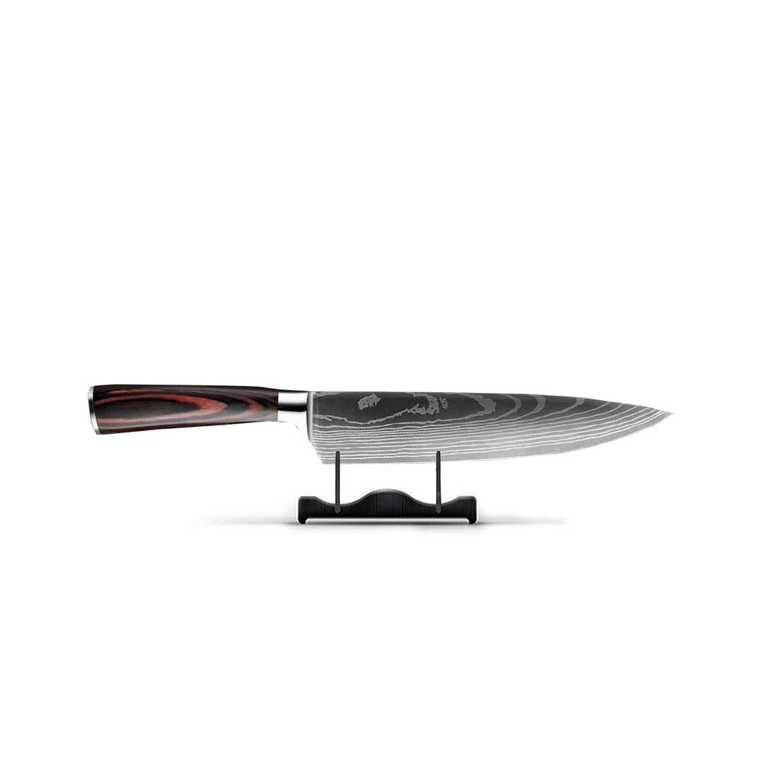 Lisslune | Damascus Steel Chef's Knife | 20 cm Blade, Ergonomic Resin Handle & Ideal for Home Cooking