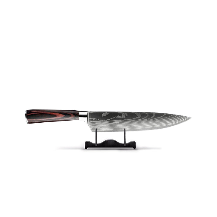 Lisslune | Damascus Steel Chef's Knife | 20 cm Blade, Ergonomic Resin Handle & Ideal for Home Cooking