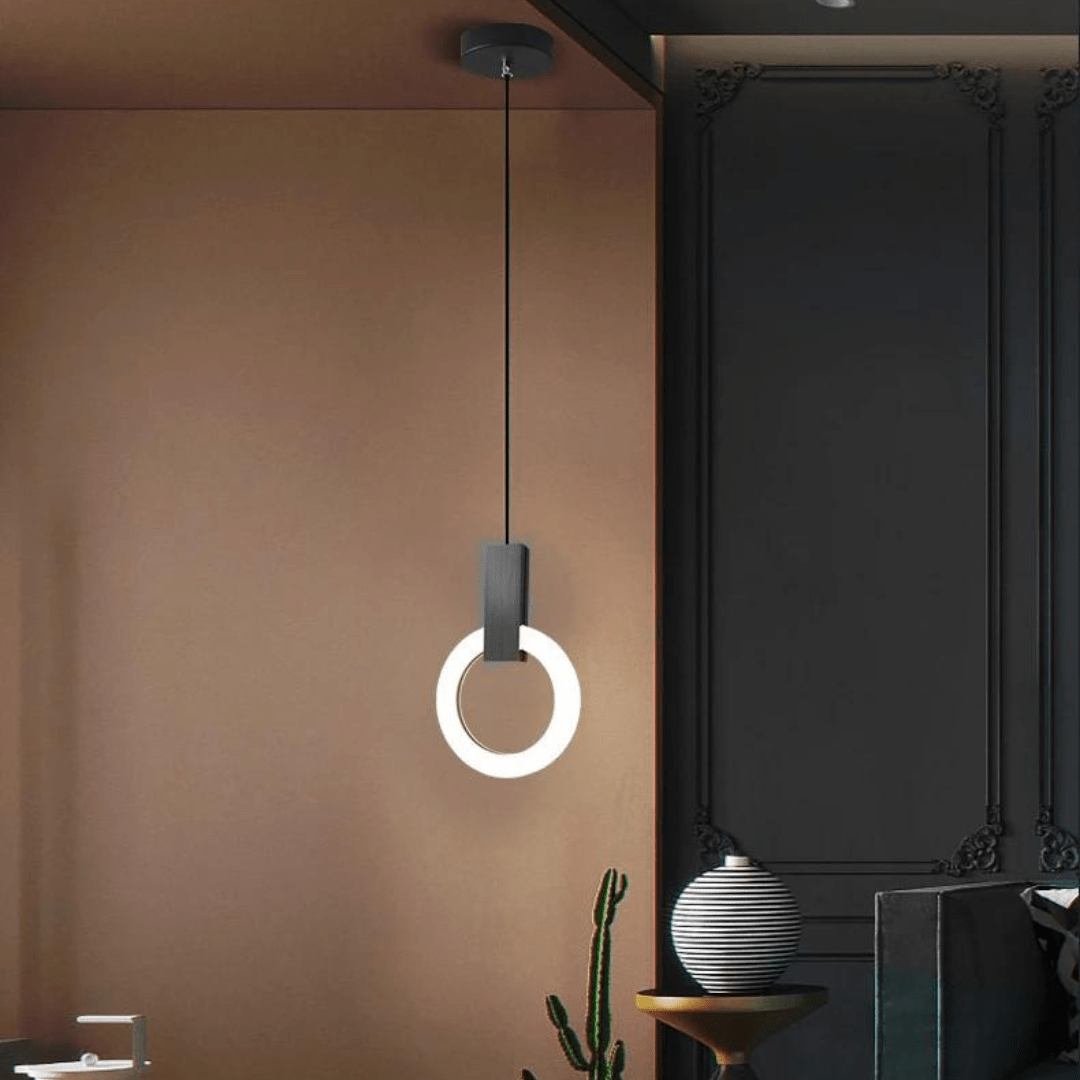 Lisslune | Nordic LED Pendant Lamp Made of Wood, Round