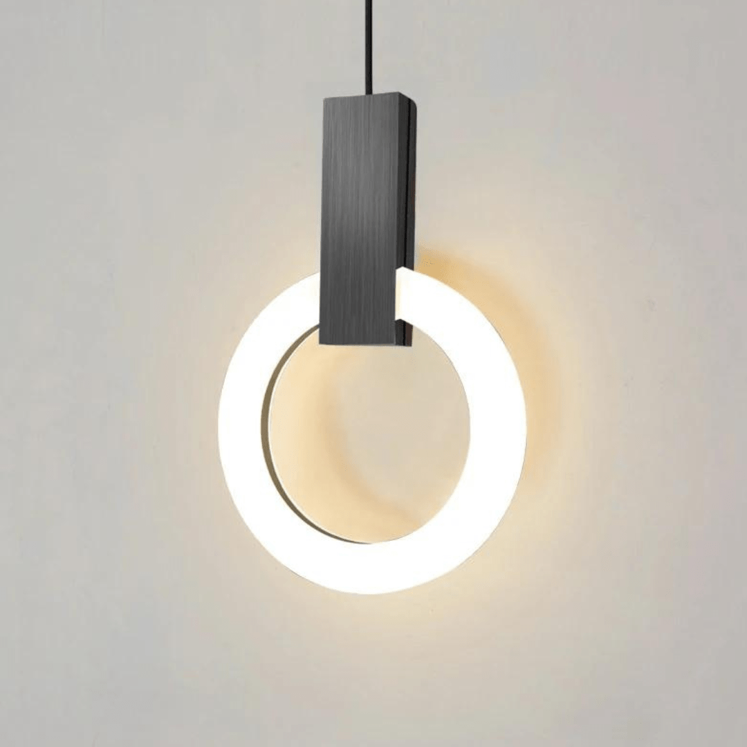 Lisslune | Nordic LED Pendant Lamp Made of Wood, Round
