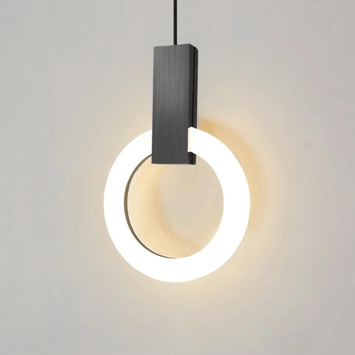 Lisslune | Nordic LED Pendant Lamp Made of Wood, Round