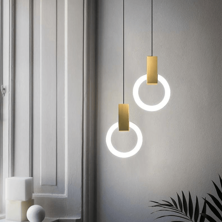 Lisslune | Nordic LED Pendant Lamp Made of Wood, Round