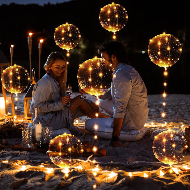 Lisslune | LED Light Party Balloons | Ultra-Durable, Customizable & Perfect for Birthdays and Weddings