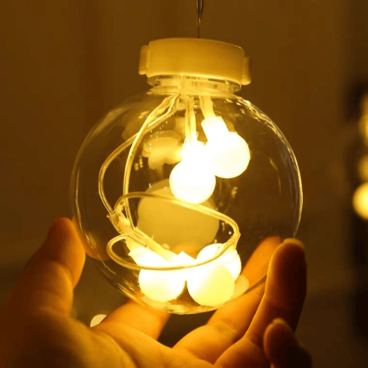 Lisslune | Outdoor Solar Bubble String Lights – 8 Modes
