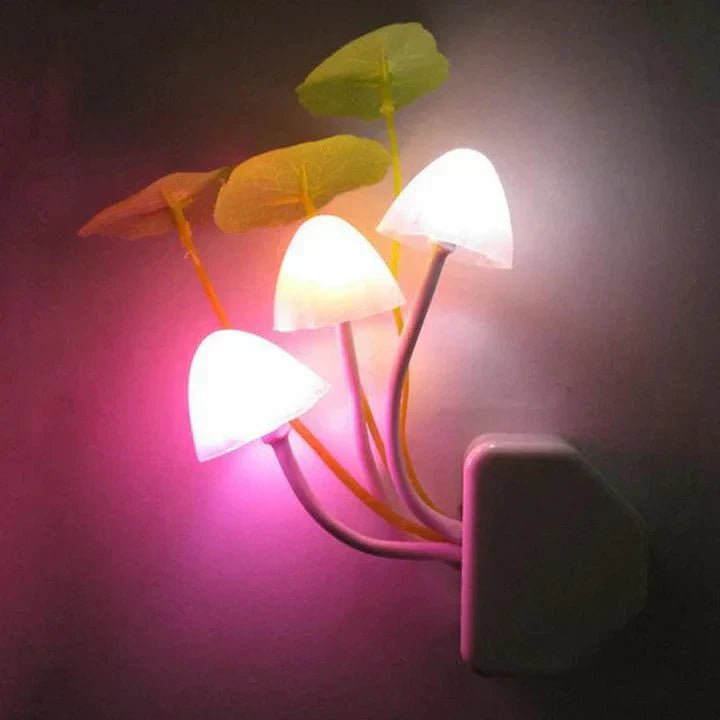 Lisslune | Mushroom Night Light LED – Energy Saving with Smart Sensor | Magical Mood Lighting for Children's Room