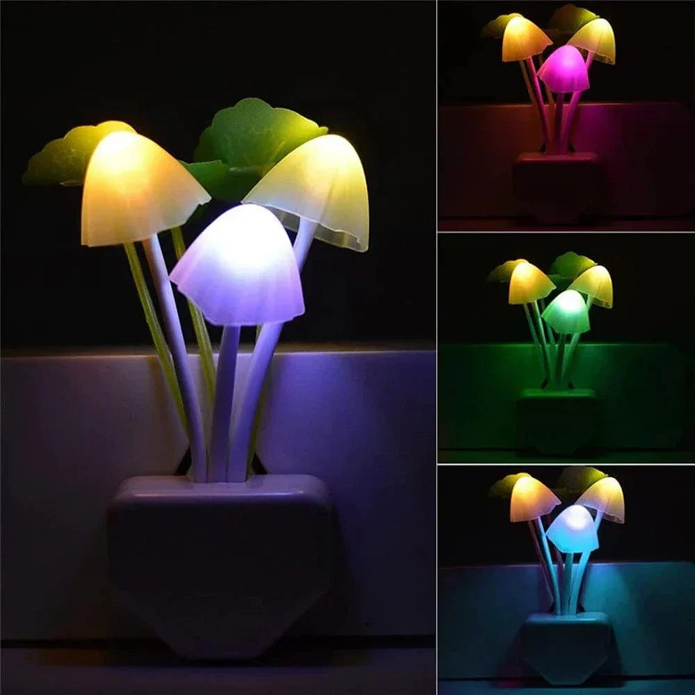 Lisslune | Mushroom Night Light LED – Energy Saving with Smart Sensor | Magical Mood Lighting for Children's Room