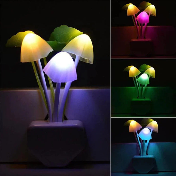 Lisslune | Mushroom Night Light LED – Energy Saving with Smart Sensor | Magical Mood Lighting for Children's Room