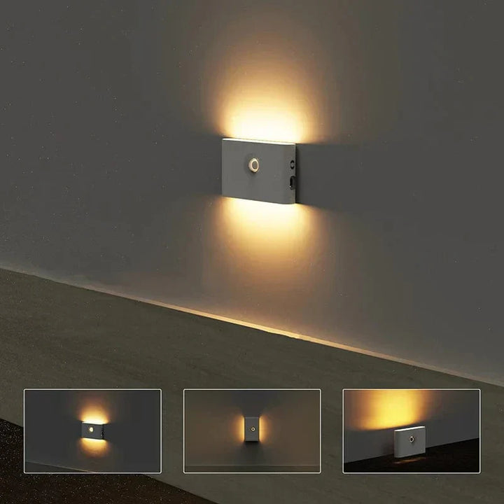 Lisslune | Wireless LED Night Lights with Motion Sensor | USB Rechargeable | Soft Warm Light