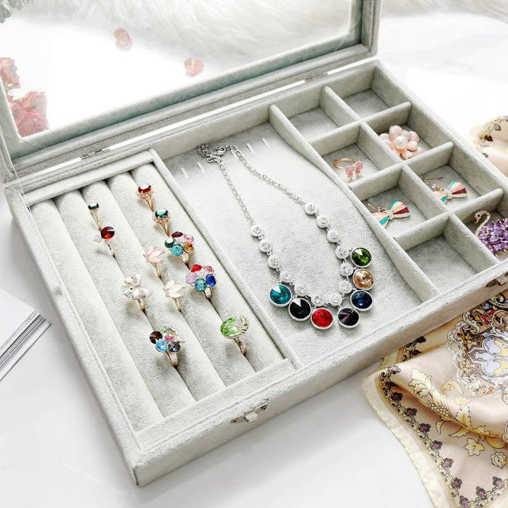 Rynx Velvet Drawer Jewelry Organizer Box