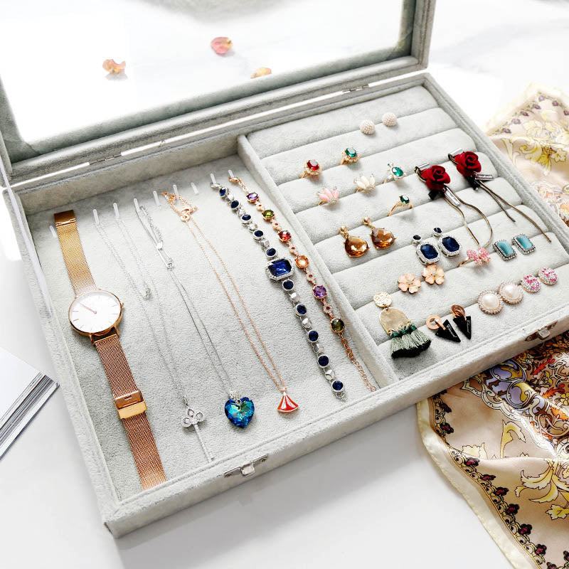 Rynx Velvet Drawer Jewelry Organizer Box