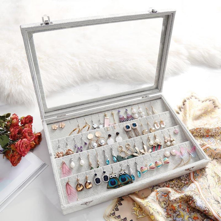 Rynx Velvet Drawer Jewelry Organizer Box