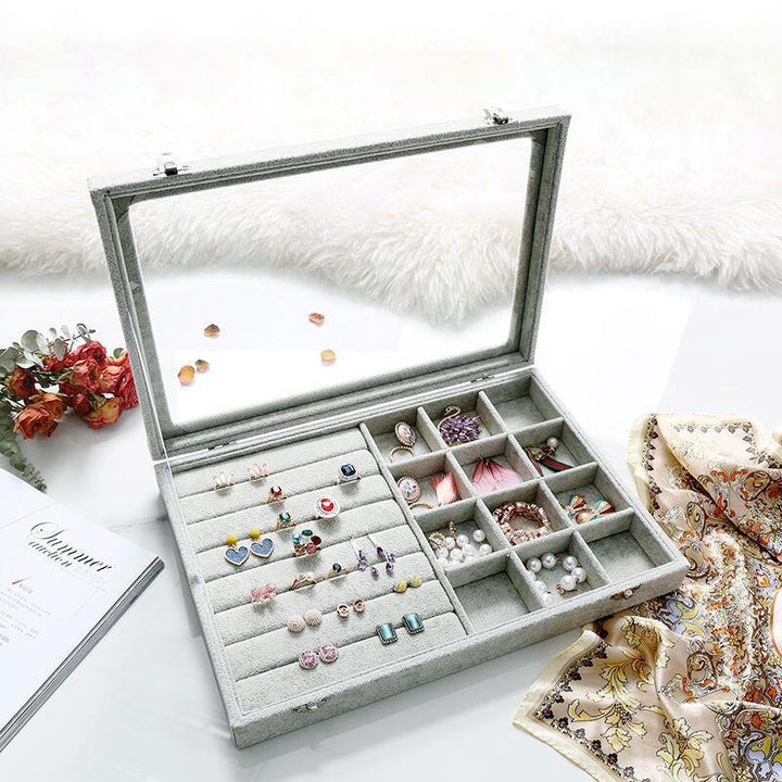Rynx Velvet Drawer Jewelry Organizer Box