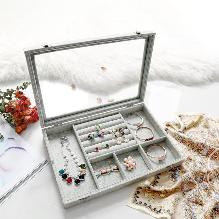 Rynx Velvet Drawer Jewelry Organizer Box