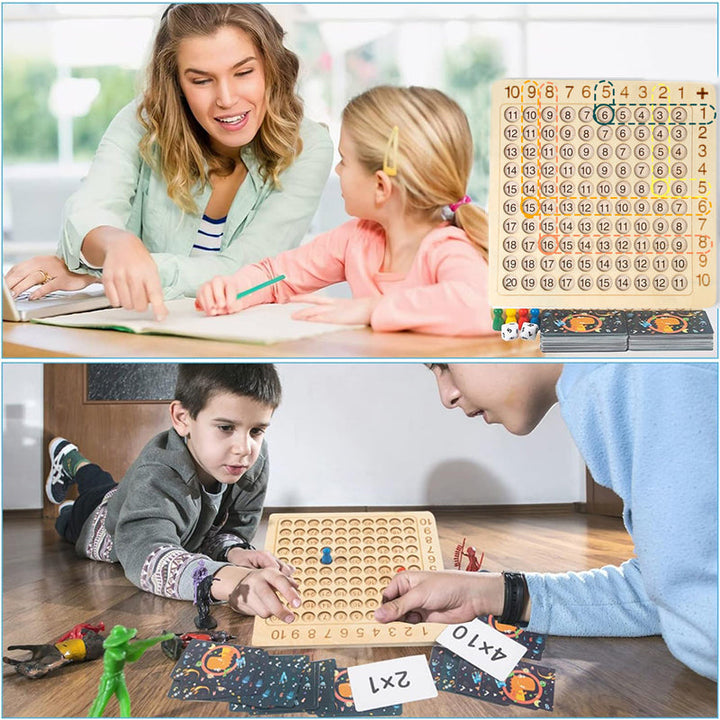 Lisslune | Multiplication and Addition Board Game