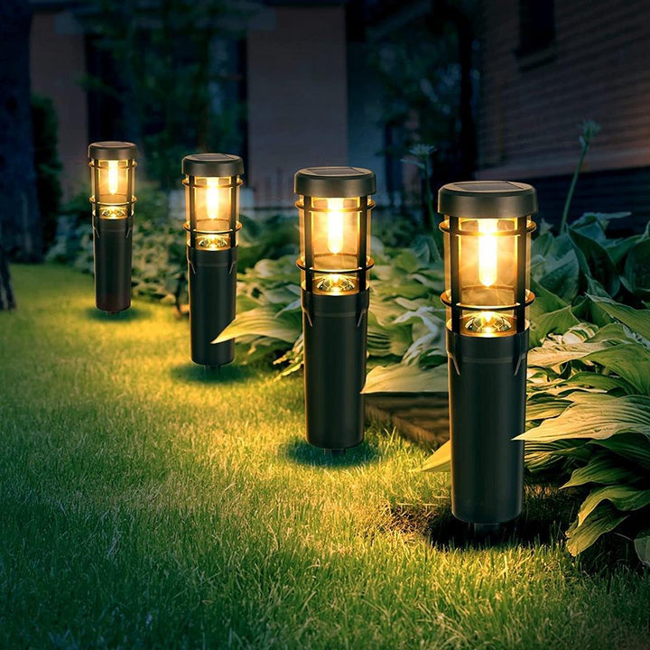 Lisslune | Solar path lights, solar outdoor lights up to 14 hrs. Outdoor waterproof, IP65 waterproof solar garden lights for paths walkways