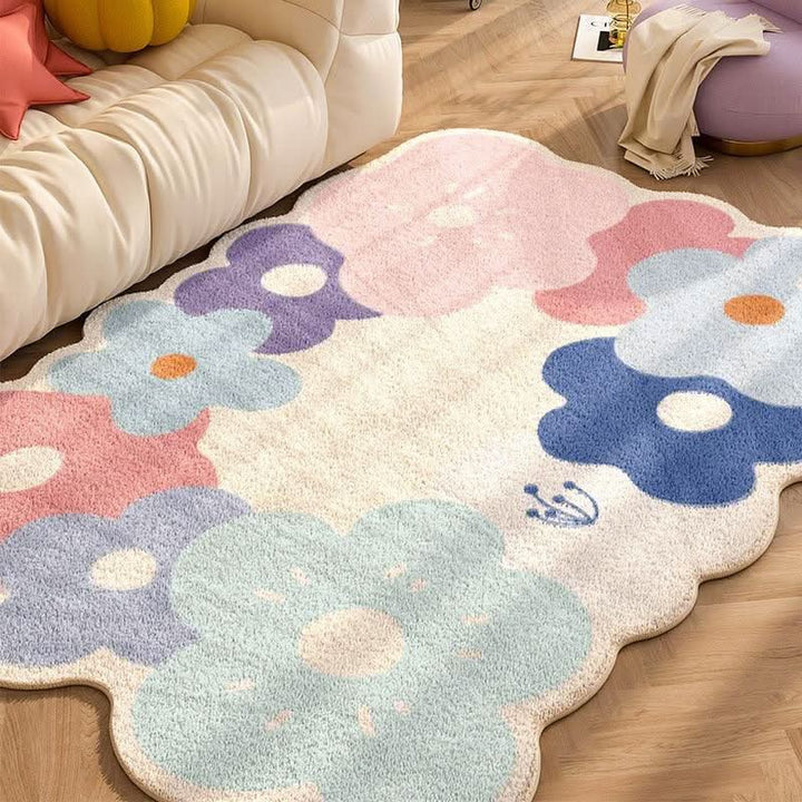 Lisslune | Wildflower Meadow Area Rug with Nature-Inspired Design