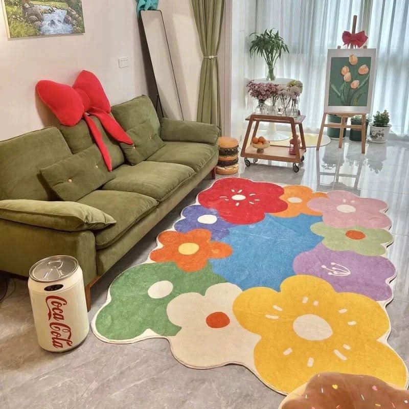 Lisslune | Wildflower Meadow Area Rug with Nature-Inspired Design